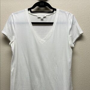 Banana Republic Classic White V-Neck Tee